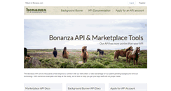 Desktop Screenshot of api.bonanza.com